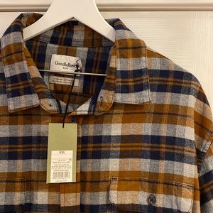 NWT Goodfellow plaid flannel button up